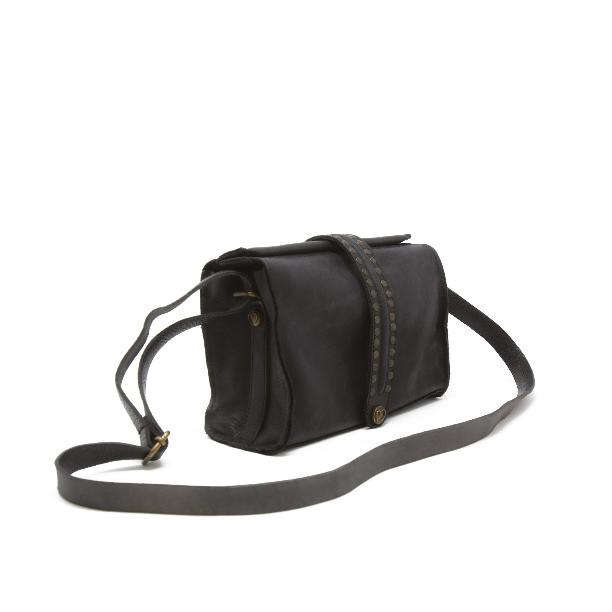 Marco Doctor Bag in Licorice Black Leather - Offhand Designs