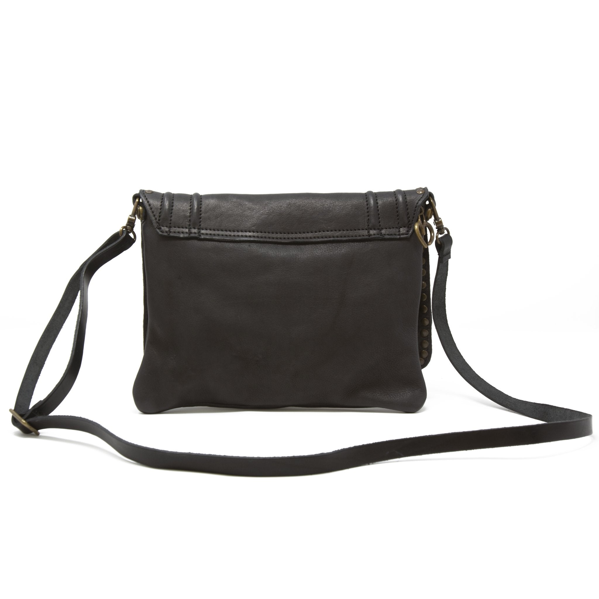 Estelle Micro Pebbled Leather Crossbody Bag Black – La Griffe